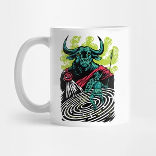 Labyrinth Conquest | Mythical Minotaurus Battle | MythoComix Mug